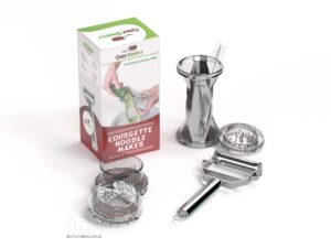 Courgette noodle maker and packaging 3D CAD visualisation