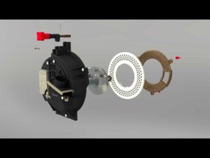 3D CAD Animation - Still from a farming maching component exploded view