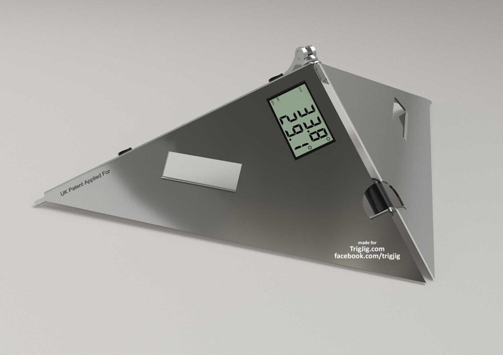 3D CAD photorealistic renders of the Trigjig digital coving tool. I created the images from the 3D model, and they used them for their website and social media.